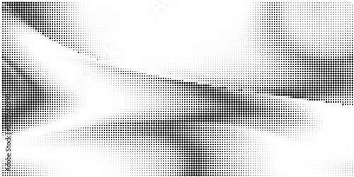 Monochrome gradient halftone dots background. Overlay png illustration. Abstract grunge dots on transparent background
