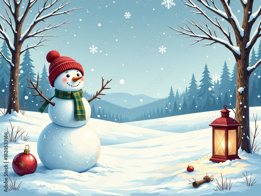 Obraz premium christmas card