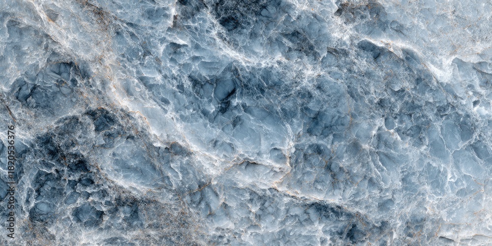 Obraz premium A close-up view of textured, undulating surface with various blue and white shades