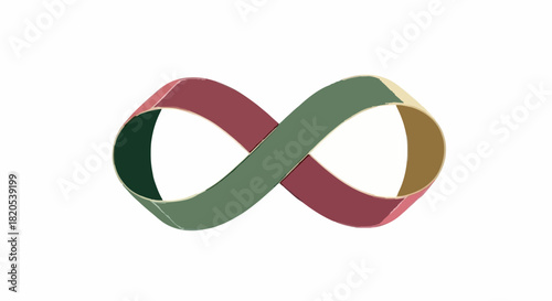 Elegant Infinity Symbol with a Modern Twist An Illustration of Endless Possibilities