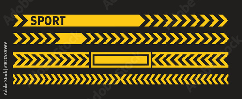 sport car racing decal collection with abstract stripes and checkered pattern designs, vector elements for vehicle wraps, auto tuning, drift cars, motorsport graphics, and speed-inspired automotive 