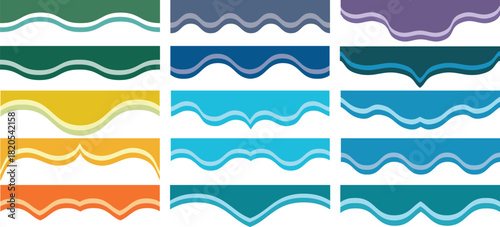 collection of dividers shape templates for 