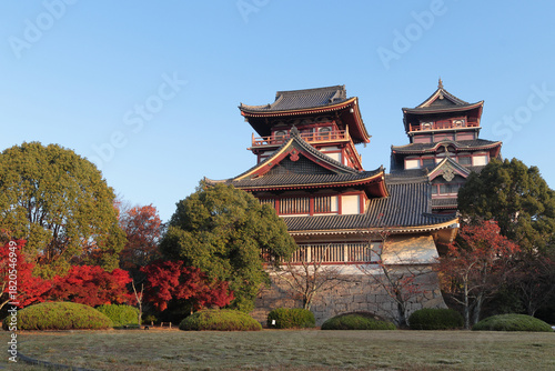 京都　秋の伏見桃山城