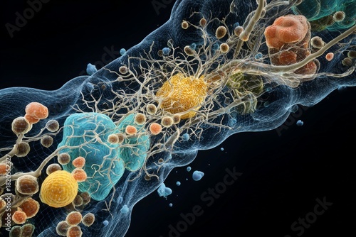 Neurotransmitter Homeostasis: Visualize mechanisms maintaining neurotransmitter homeostasis in the respiratory system.