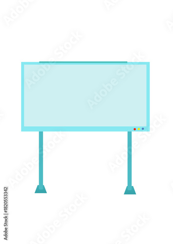blank billboard on a white background