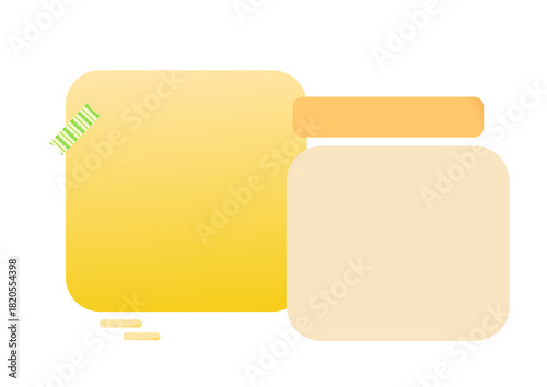 vector illustration of a yellow folder