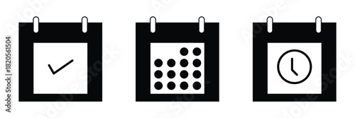 Calendar icon set. Calender symbol. calendar vector icon EPS 10