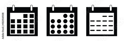 Calendar icon set. Calender symbol. calendar vector icon EPS 10