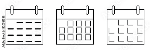 Calendar icon set. Calender symbol. calendar vector icon EPS 10