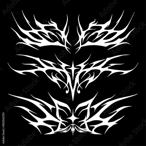 Tribal Gothic Style Vector Design