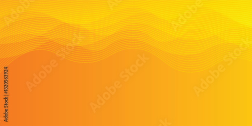 Vector right orange-yellow gradient abstract fluid wave background with halftone, modern dynamic wallpaper. Suitable for templates, sales banners, business, ads, eps10