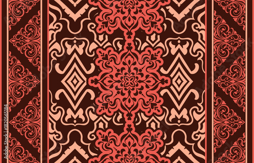 Vintage pattern, ethnic tribal lines