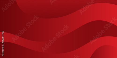 Red abstract background with dynamic shapes composition simple. illustration