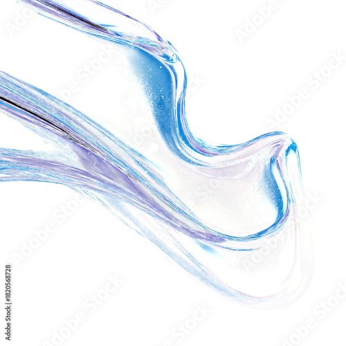 Abstract Blue and White Swirl 