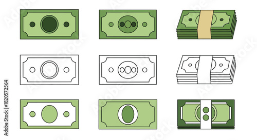 Money cash currency dollar bills finance earning wealth concept