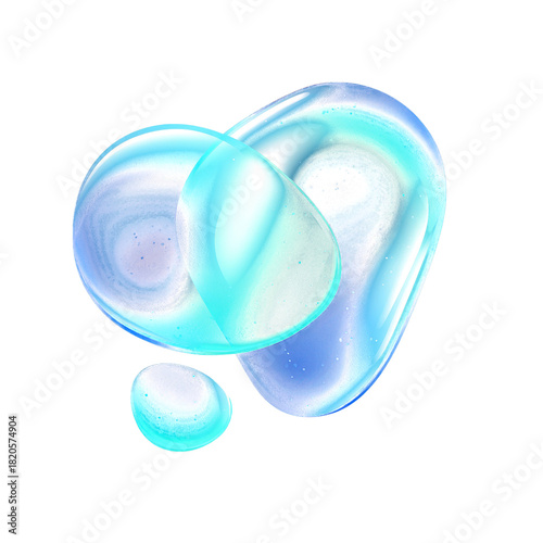 Abstract Gradient Fluid Shape 