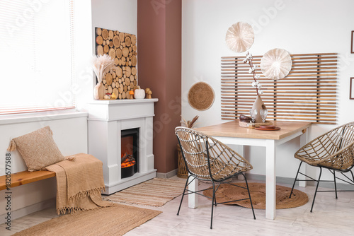 Interior of stylish dining ...