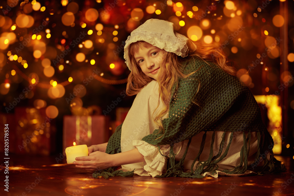 Naklejka premium Christmas Tale Time