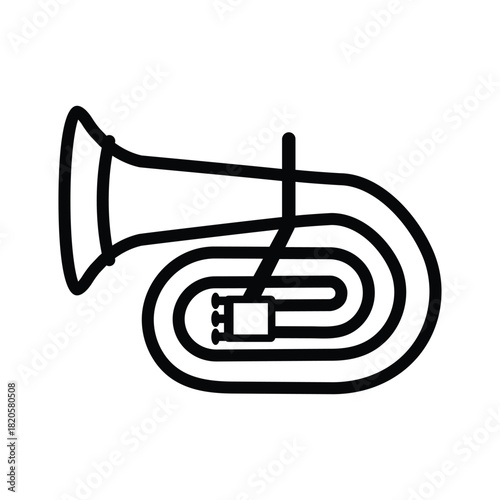 Euphonium musical instrument icon