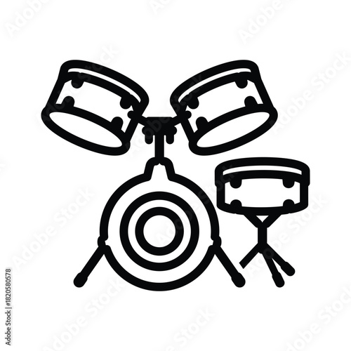 Drams musical instrument icon