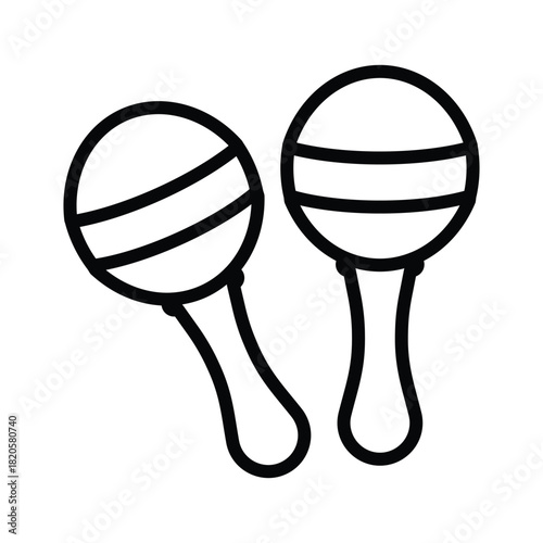 Marocas musical instrument icon