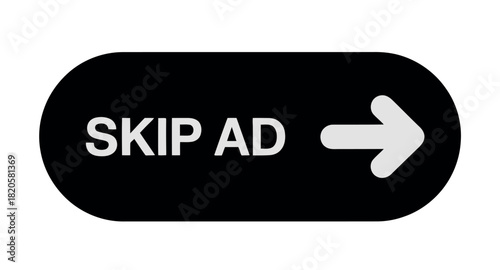 A black button with white text reads 'SKIP AD' and has a white arrow pointing to the right.