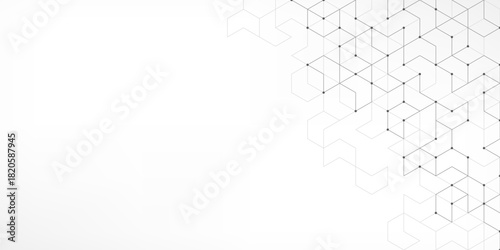 Abstract vector background with simple geometric figures and dots. Graphic design element and polygonal shape pattern