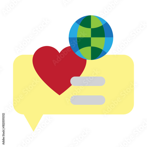 Inclusive Language Vector Flat Icon Design