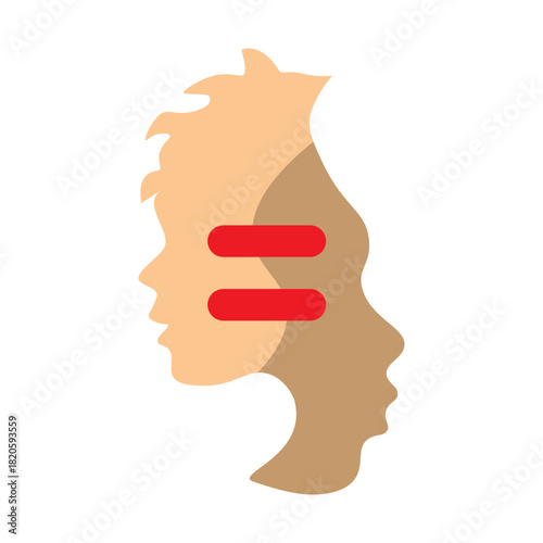 Racial Equality Vector Flat Icon Design
