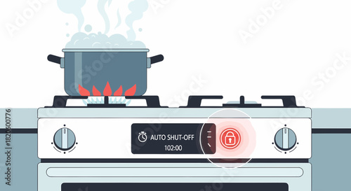 Smart Stove With Auto Shut Off For Safe Cooking Experience