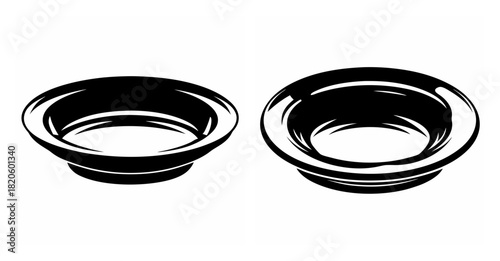 Two polished metal grommets with wide flanges presented side by side for detailed examination