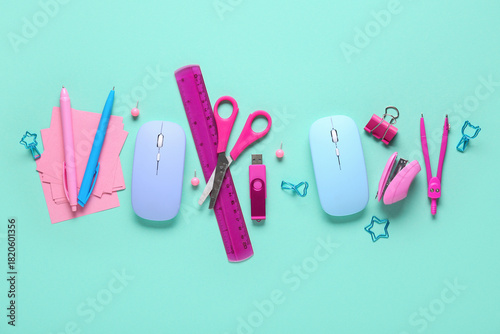 Colorful school and office ...