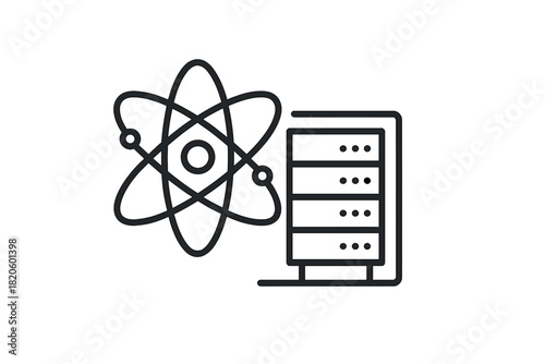 Abstract representation of quantum data science and high performance computing infrastructure