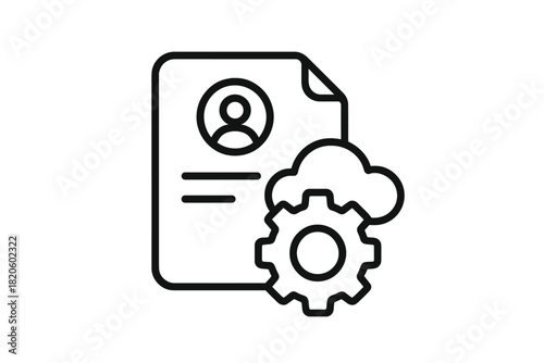 User profile document with cloud storage settings and data configuration management