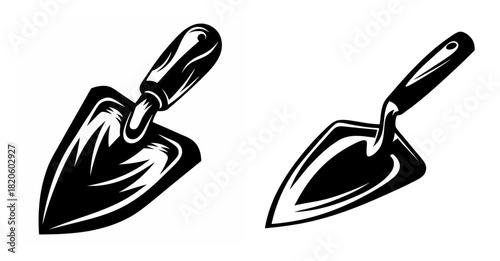 Two hand trowels for gardening tools displayed side by side for gardeners