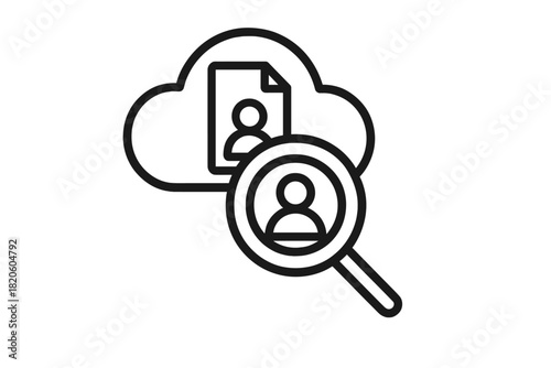 Searching user profile data and identity records in a secure cloud computing environment