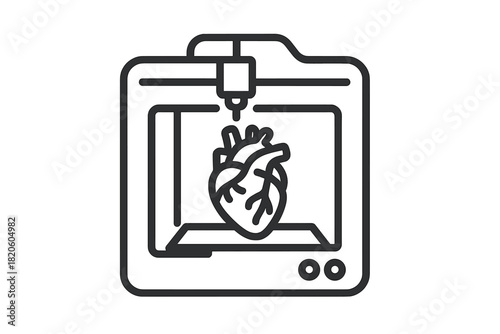 Bioprinting human heart organ using advanced 3D printing technology for medical research