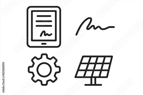Digital signature, renewable energy, and configuration concepts for business applications