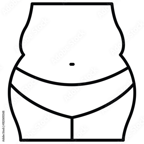 Body Fat Vector Icon Stock Illustration