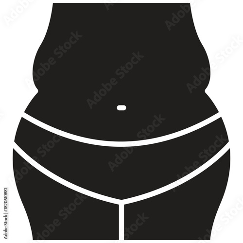 Body Fat Vector Icon Stock Illustration