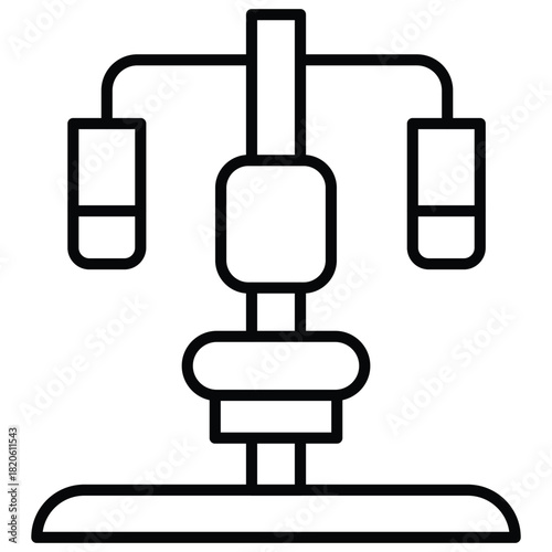 Gym Machine Vector Icon Stock Illustration