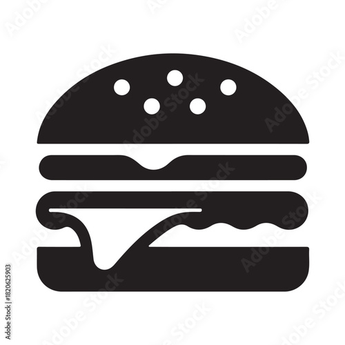 Fast Food Burger Vector Design