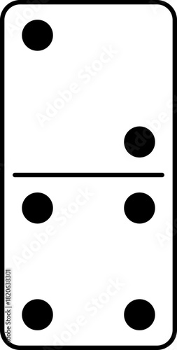 Domino, complete set of dominoes. Transparent, with outlines. Vector, graphic, design, Cutting, printing, subwoofer, laser engraving