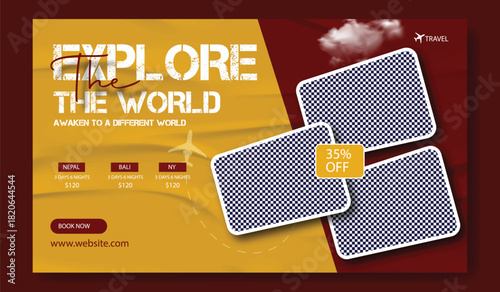 Explore the world with inspiring travel destinations and adventure opportunities presented in a vibrant collage