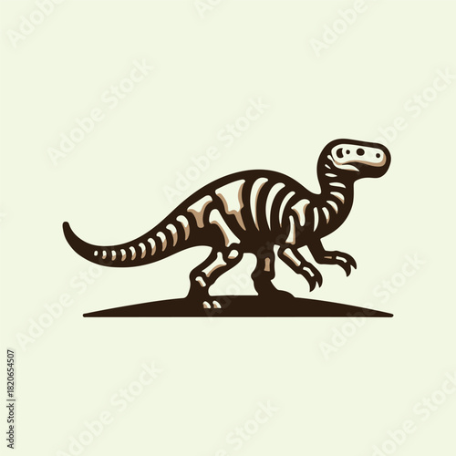 Dinosaurus Fossil Logo