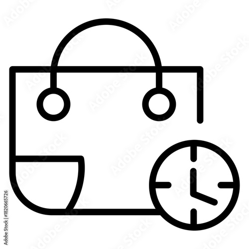 Availability vector line icon design