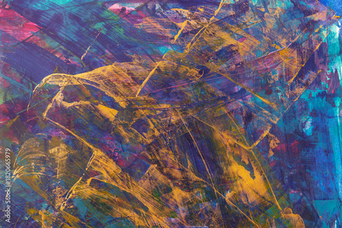 Abstract colorful grunge painting surface texture background