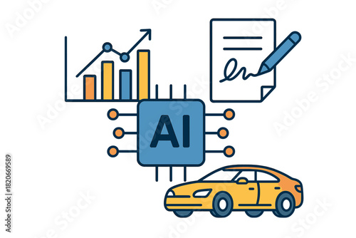 Artificial intelligence integrating data analysis, business contracts, and autonomous vehicle systems