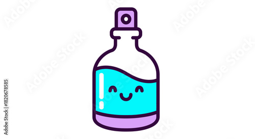 Cute spray bottle illustration vector cartoon design graphic art