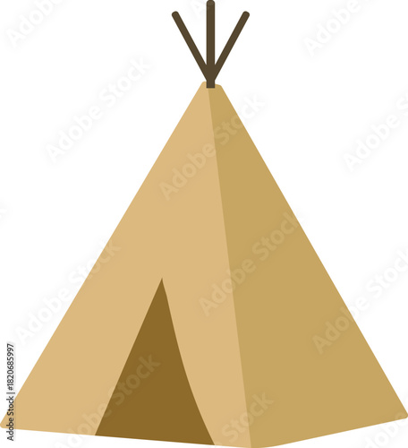 Tipi style camping tent